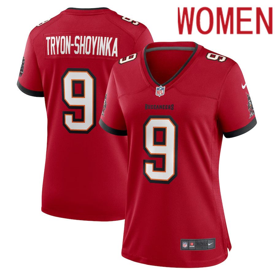 Women Tampa Bay Buccaneers 9 Joe Tryon-Shoyinka Nike Red Game NFL Jersey